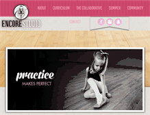 Tablet Screenshot of encorestudio.com